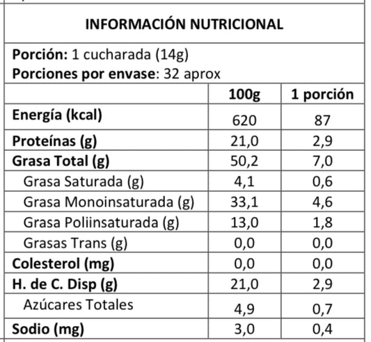 Mantequilla de Almendras Natural 450 - Sin Azúcar Añadida