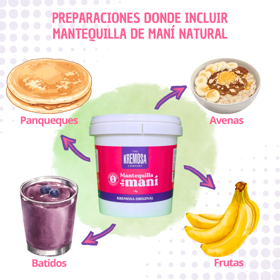 Mantequilla de Maní Natural 1 Kilo - Sin Azúcar Añadida