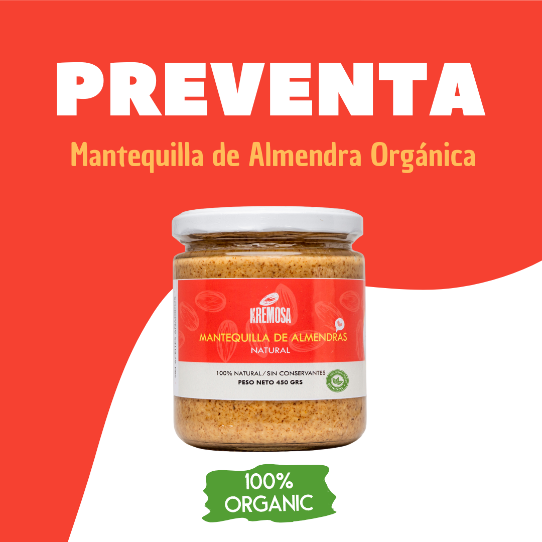 MANTEQUILLA DE ALMENDRAS 100% ORGÁNICA