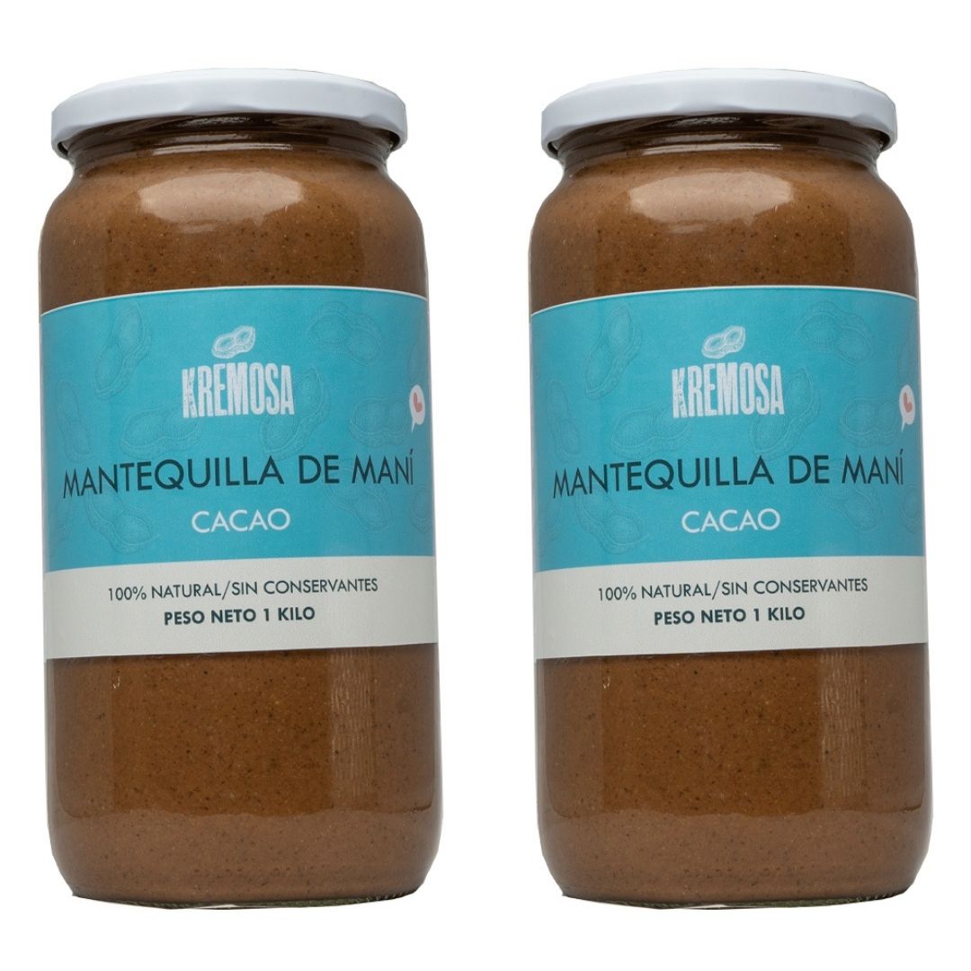2 kilos Mantequilla de Maní Cacao