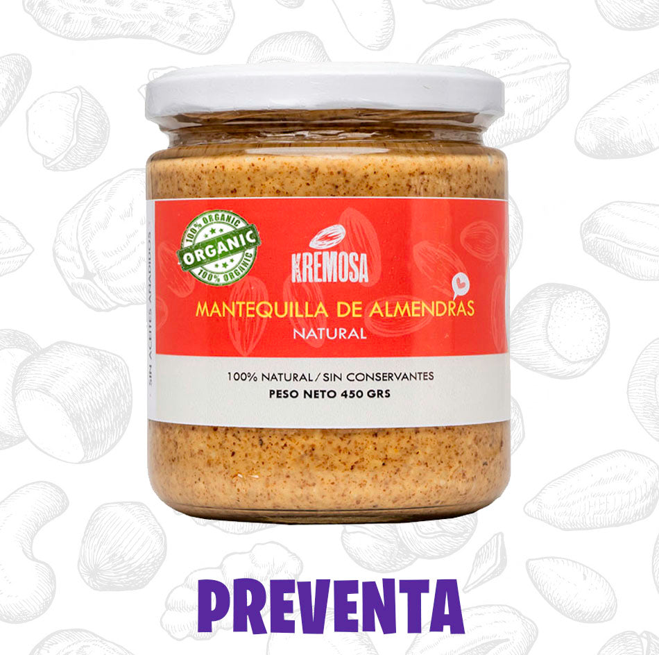 MANTEQUILLA DE ALMENDRAS 100% ORGÁNICA