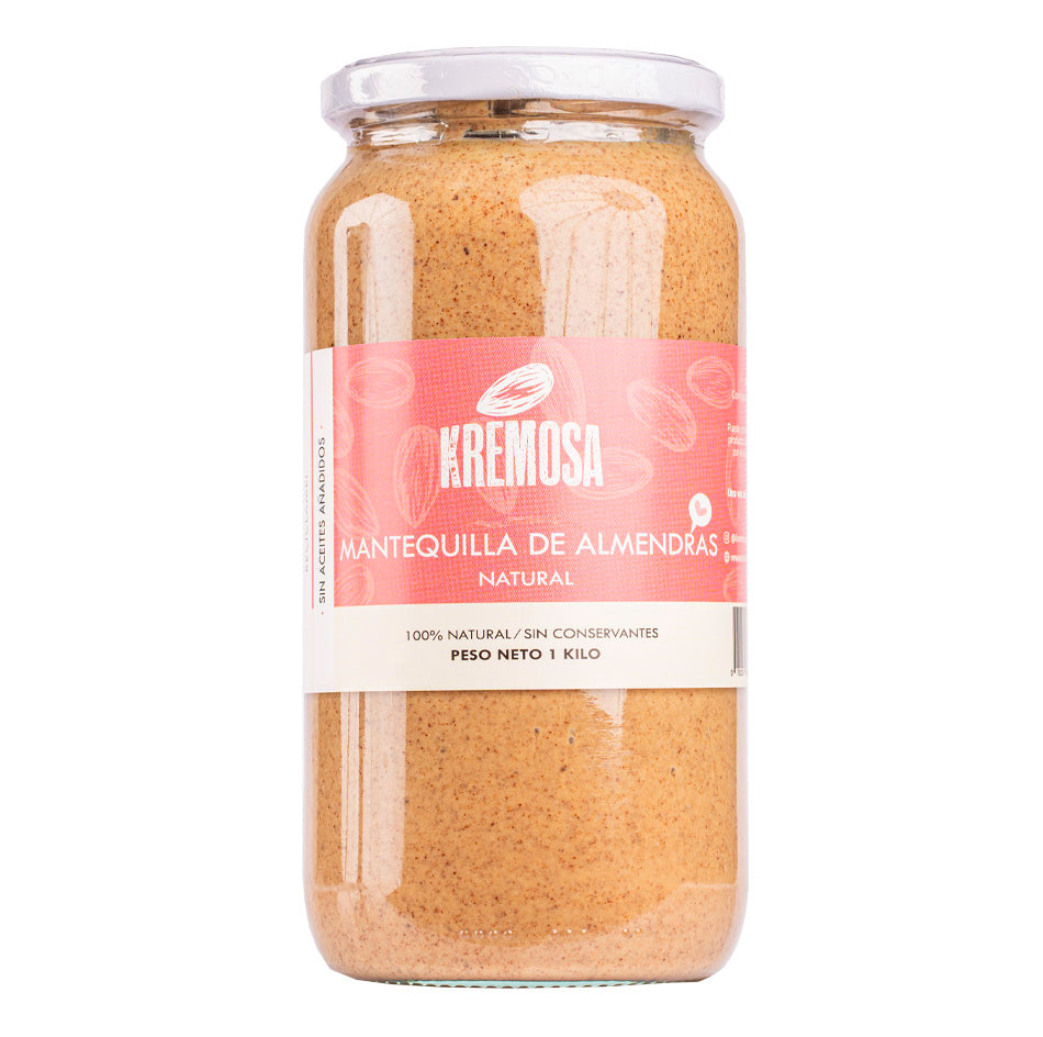 Mantequilla de Almendras Natural 1 Kilo- Sin Azúcar Añadida + ENVIO GRATIS
