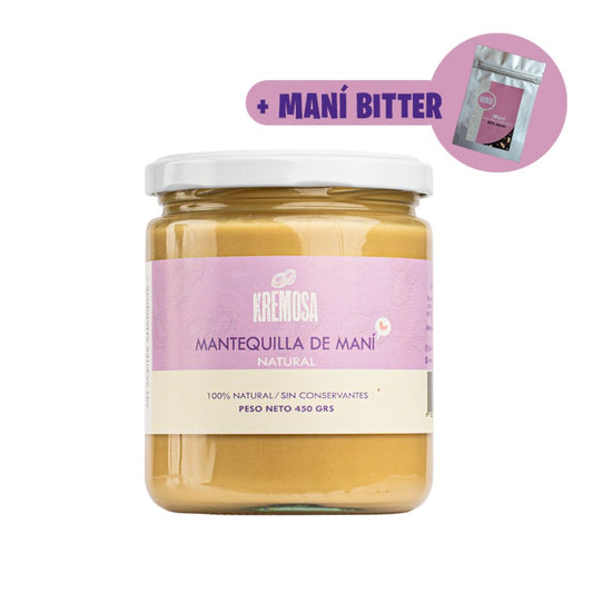 Mantequilla de Maní Natural 450 Grs + Regalo