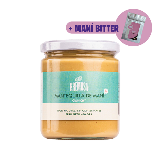 Mantequilla de Maní Crunchy 450 Grs+ Regalo