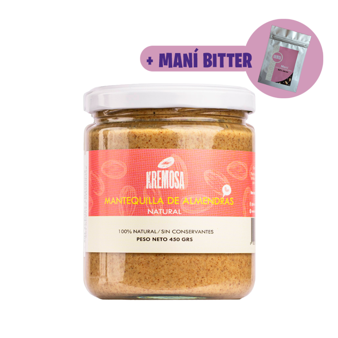 Mantequilla de Almendras Natural 450 Grs + Regalo