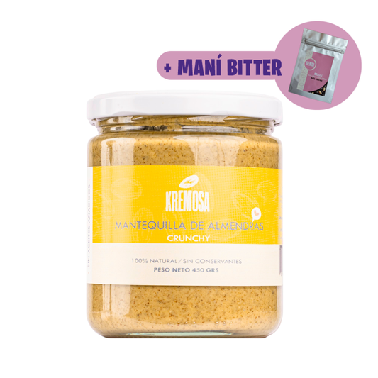 Mantequilla de Almendras Crunchy 450 Grs + Regalo