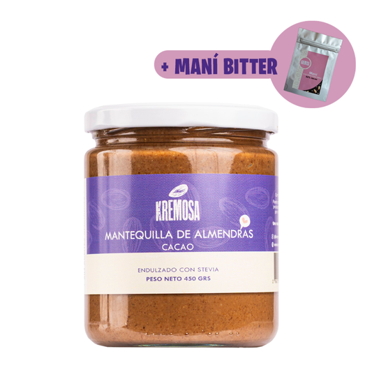 Mantequilla de Almendras Cacao 450 Grs + Regalo