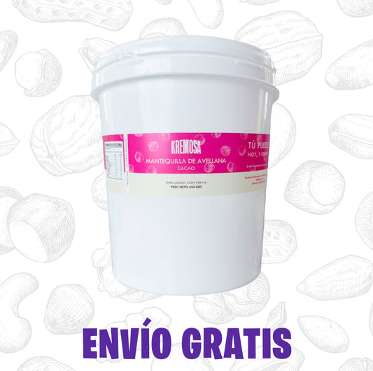 Mantequilla de Avellana Cacao Balde de 3.5 Kg (PREMIUM) + ENVIO GRATIS