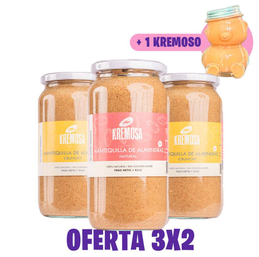 Pack 3x2 Mantequilla de Almendra 100% Natural + ENVIO GRATIS