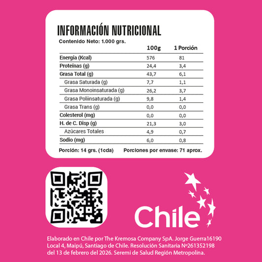 Mantequilla de Maní 100% Natural 450g - Sin Azúcar Añadida