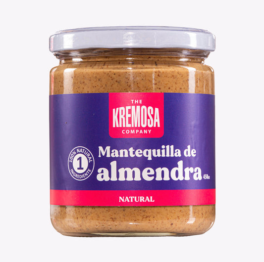 Mantequilla de Almendra Kremosa® - Natural 450 Grs - Sin Azúcar Añadida