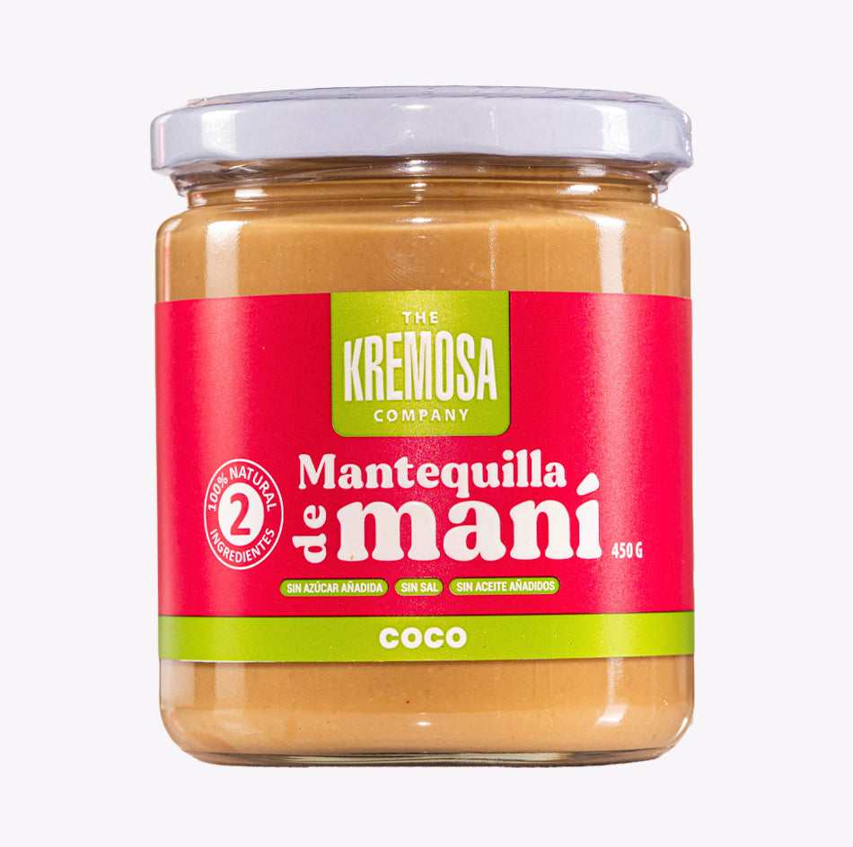 Mantequilla de Maní Coco 450 Grs- Sin Azúcar Añadida- Kremosa®