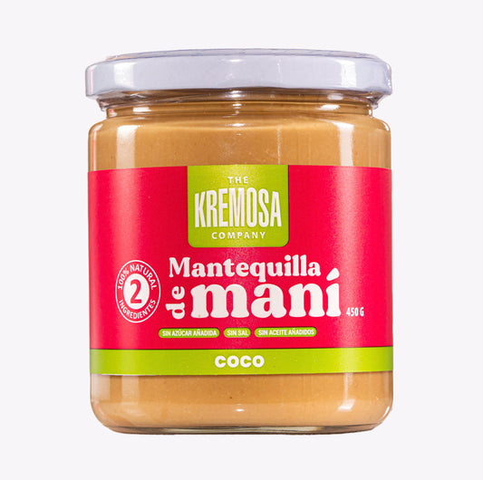 Mantequilla de Maní Coco 450 Grs- Sin Azúcar Añadida- Kremosa®