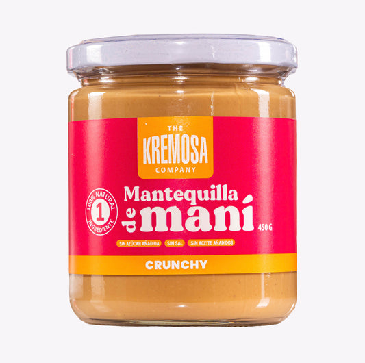 Mantequilla de Maní Crunchy 450 Grs- Sin Azúcar Añadida- Kremosa®