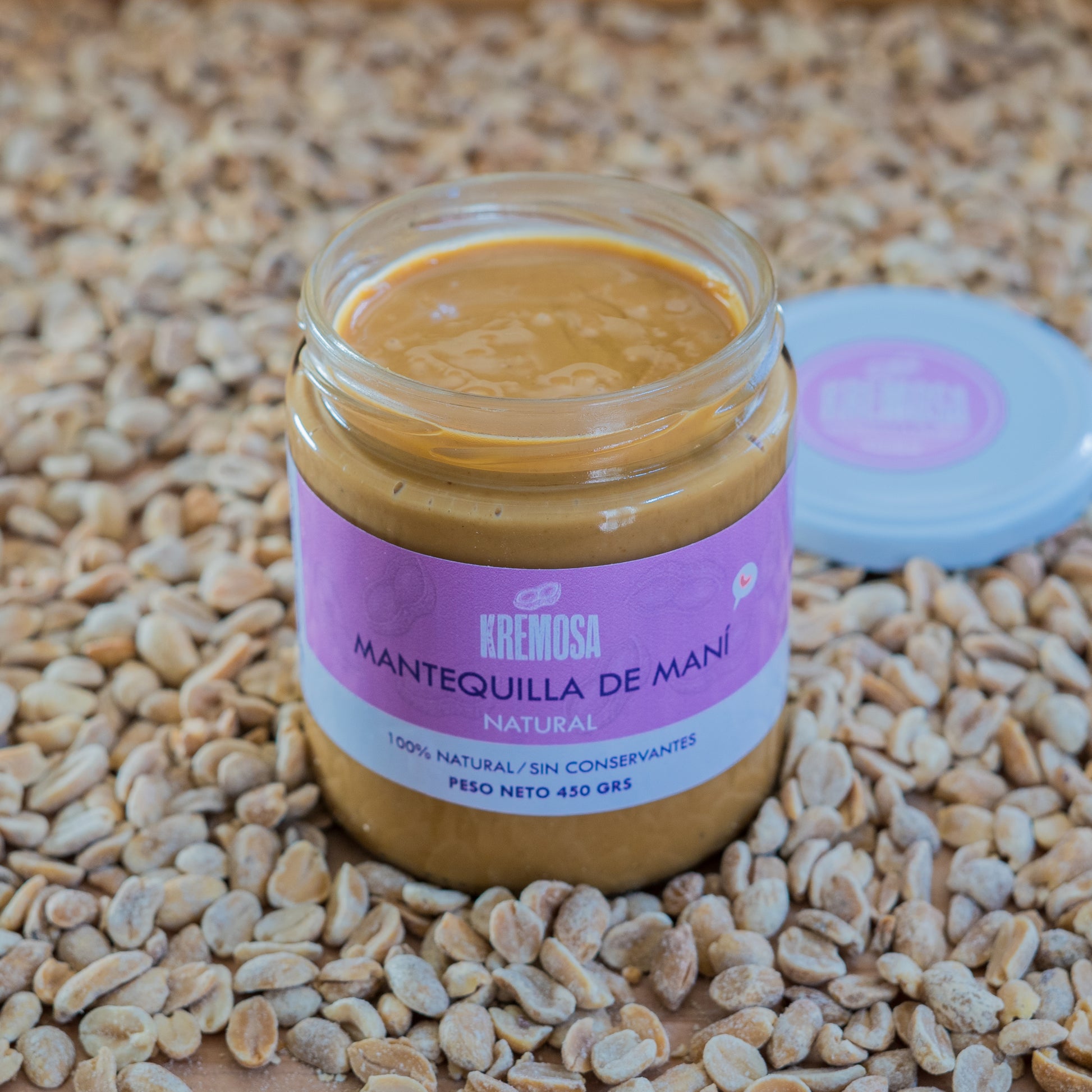 Kremosa Mantequilla de Maní 100% Natural - sin Azúcar & Keto