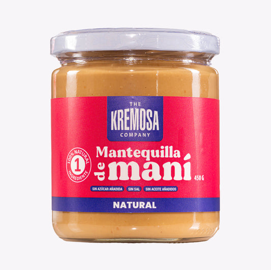 Mantequilla de Maní Natural 450 Grs- Sin Azúcar Añadida- Kremosa®
