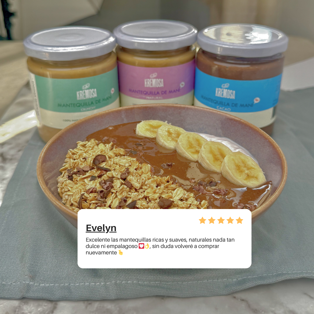 Trío Keto Mantequilla de Maní 450 Grs - Sin Azúcar Añadida + 1 Cuchara + 1 Maní Bitter + ENVÍO GRATIS + 1 Recetario Digital