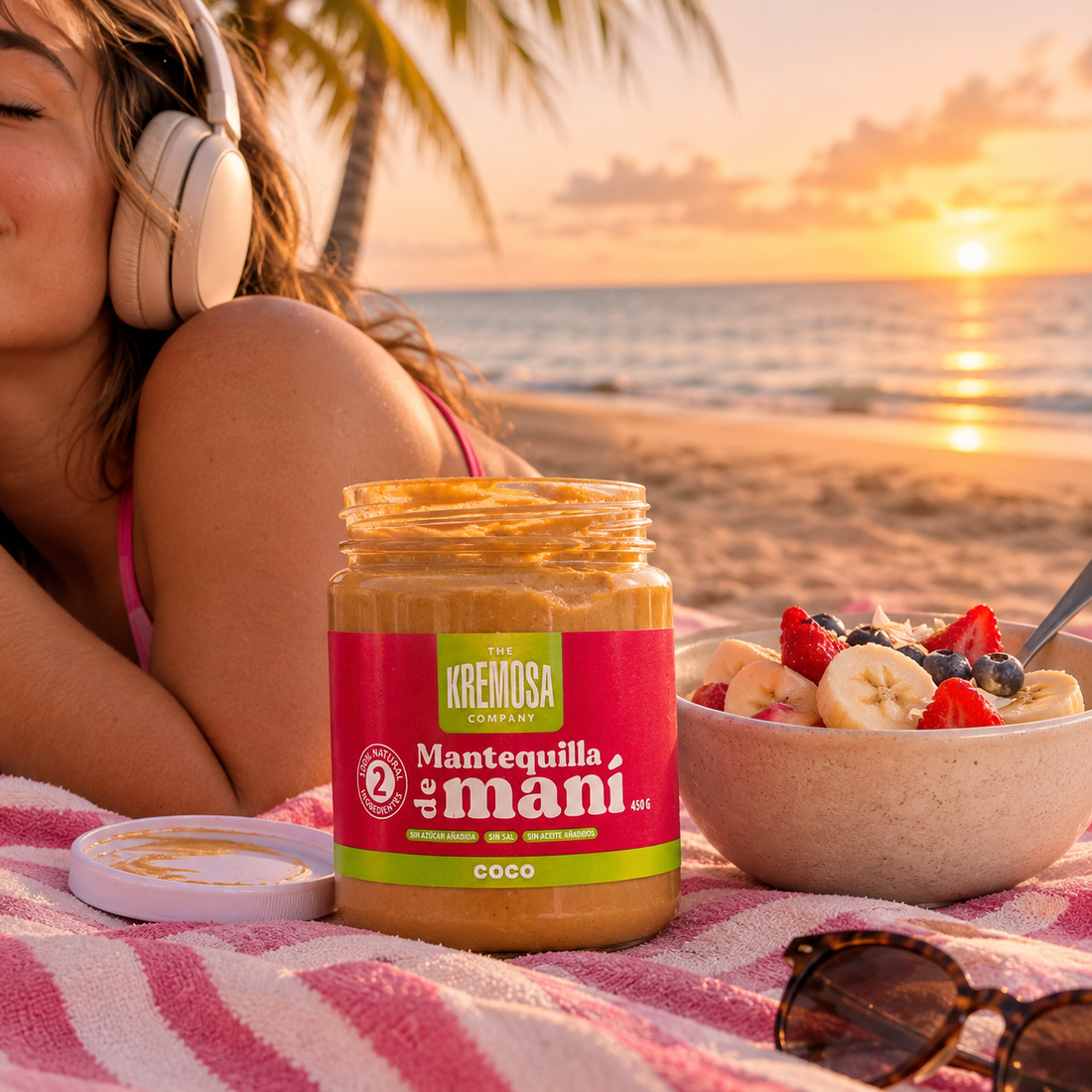 Mantequilla de Maní Coco 450 Grs- Sin Azúcar Añadida- Kremosa®
