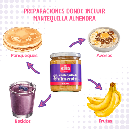 Mantequilla de Almendras Natural 450 - Sin Azúcar Añadida