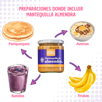 Mantequilla de Almendras Crunchy 450 - Sin Azúcar Añadida