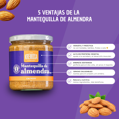 Mantequilla de Almendras Crunchy 450 - Sin Azúcar Añadida