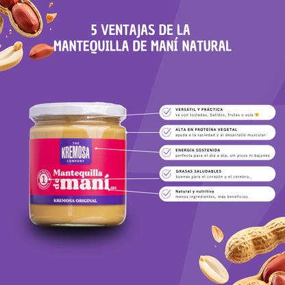 Trío Keto Mantequilla de Maní 450 Grs - Sin Azúcar Añadida + 2 Maní Bitter + ENVÍO GRATIS + 1 Recetario Digital