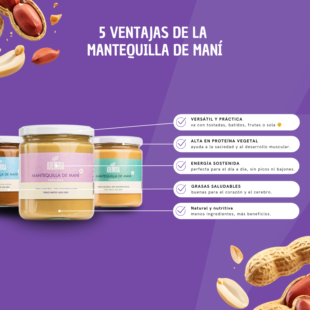 Trío Keto Mantequilla de Maní 450 Grs - Sin Azúcar Añadida + 1 Cuchara + 1 Maní Bitter + ENVÍO GRATIS + 1 Recetario Digital