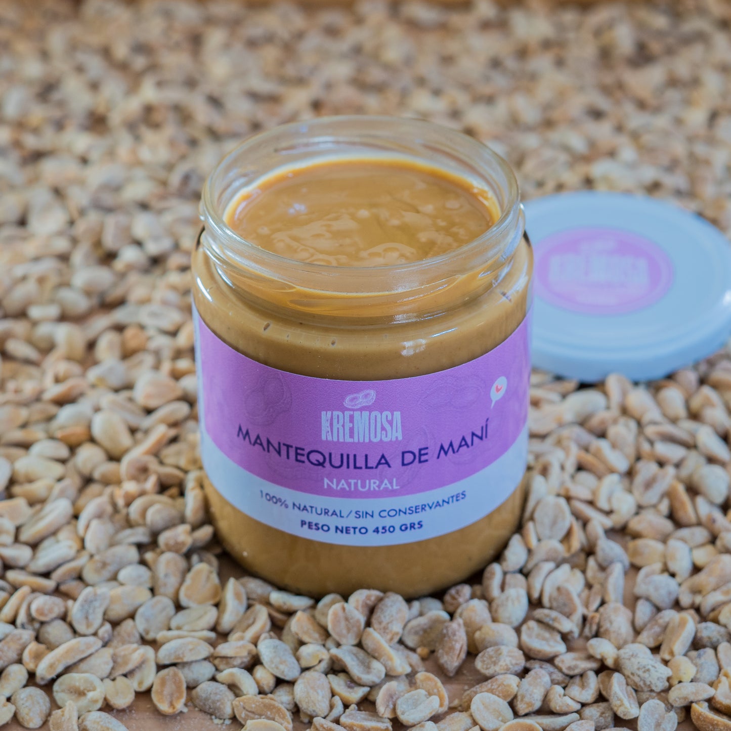 Trío Mantequilla de Maní 450 Grs (Natural-Crunchy-Cacao) + 1 Mani Bitter + ENVÍO GRATIS