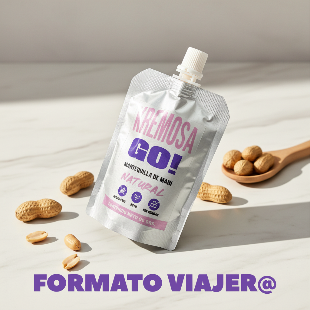 PREVENTA- entrega desde 13/03 Sachet mantequilla mani GO- Sin Azúcar Añadida | Kremosa