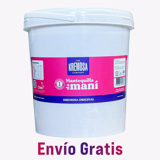 Balde Mantequilla de Maní Natural 3.5 Kg 100% Natural - Sin Azúcar Añadida + ENVíO GRATIS