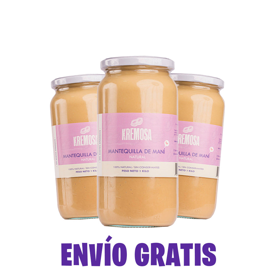 Pack Mantequilla de Maní  3x2 Formato Kilo + ENVIO GRATIS