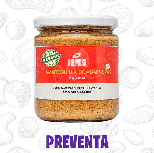 MANTEQUILLA DE ALMENDRAS 100% ORGÁNICA