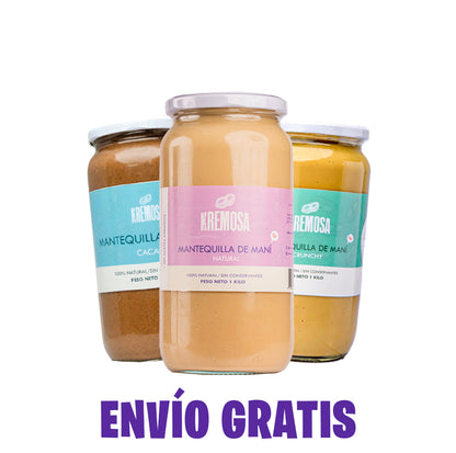 Power Pack Mantequilla de Maní Formato Kilo  + ENVÍO GRATIS