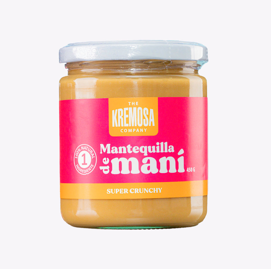 Mantequilla de Maní Crunchy 450 Grs - Sin Azúcar Añadida