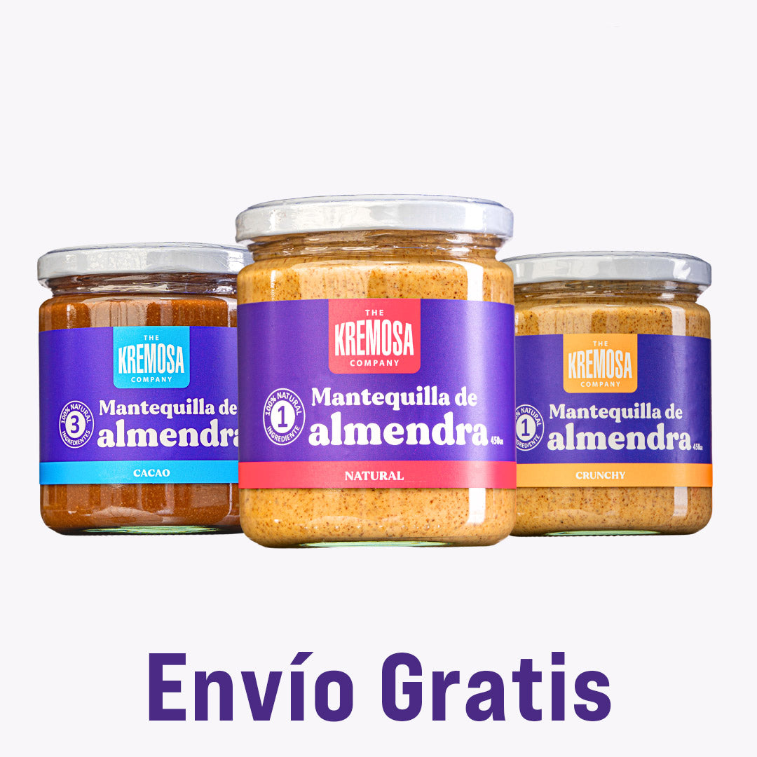 Trío Mantequilla de Almendra 450 Grs+ Envío GRATIS