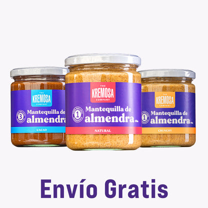 Trío Mantequilla de Almendra 450 Grs+ Envío GRATIS