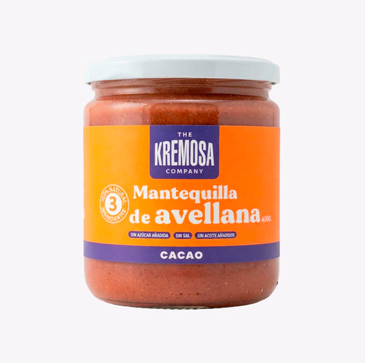 Mantequilla de Avellana Europea Cacao PREMIUM 450 Grs