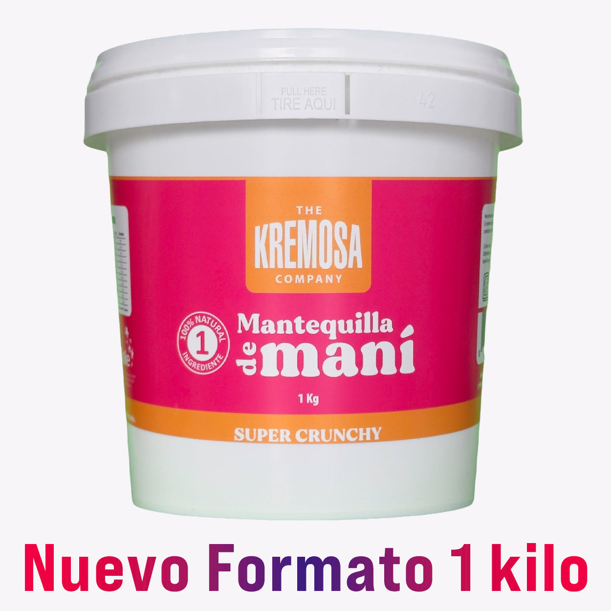 Mantequilla de Maní Crunchy 1 Kilo - Sin Azúcar Añadida