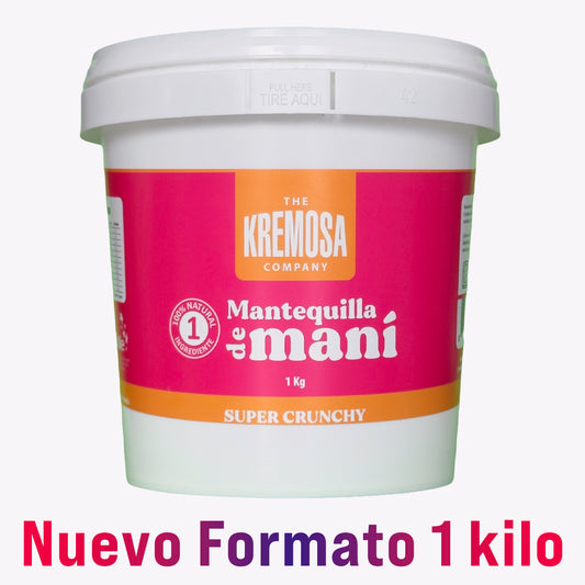 Mantequilla de Maní Crunchy 1 Kilo - Sin Azúcar Añadida