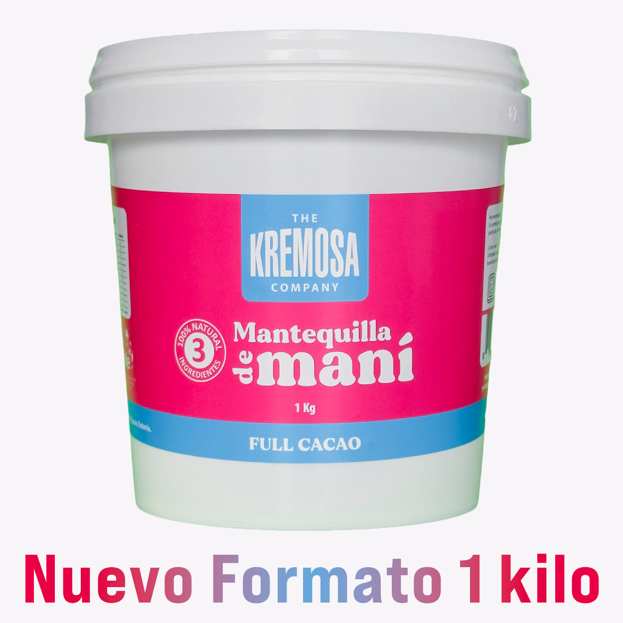 Mantequilla de Maní Cacao PREMIUM 1 Kilo - Sin Azúcar Añadida