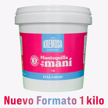 Mantequilla de Maní Cacao PREMIUM 1 Kilo - Sin Azúcar Añadida
