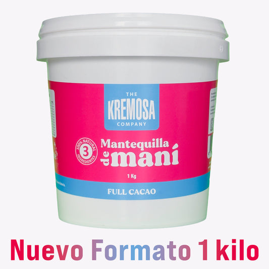 Mantequilla de Maní Cacao PREMIUM 1 Kilo - Sin Azúcar Añadida