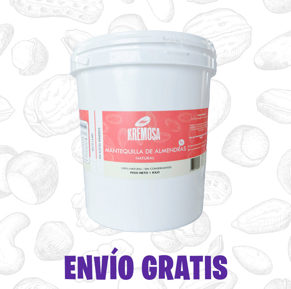 Balde Mantequilla de Almendra 3.5 Kg- Sin Azúcar Añadida +ENVIO GRATIS